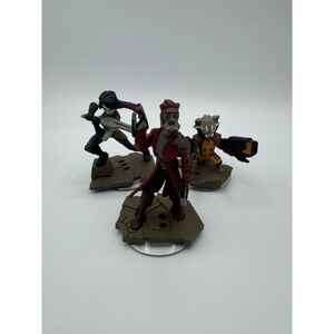Disney Infinity Guardians Action Figures - Lot of 3 Rocket Gamora Star Lord